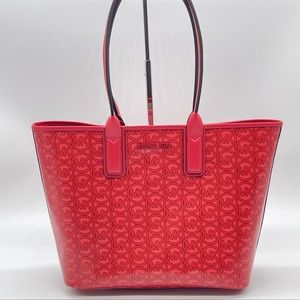 Michael Kors Medium Logo Jacguard Tote Bag
